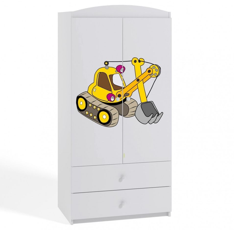 Armoire 2 portes enfant version grue Drimy - Photo n°1
