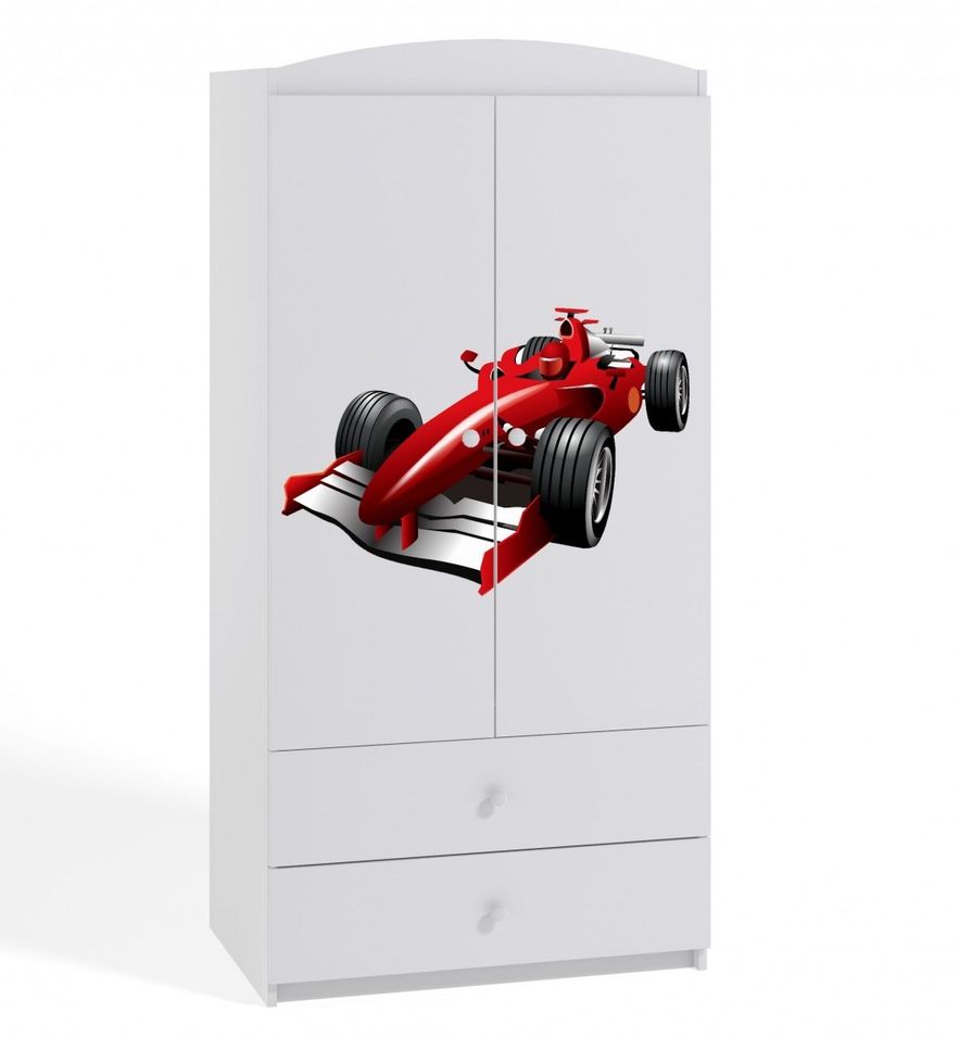 Armoire 2 portes enfant voiture de course Drimy - Photo n°1