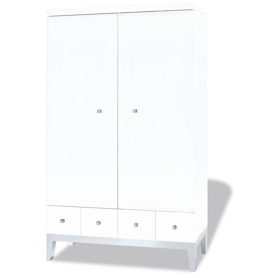 Armoire 2 portes Laqué blanc Vision - Photo n°1