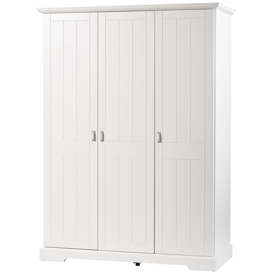 Armoire 3 portes blanche Cottage - Photo n°1