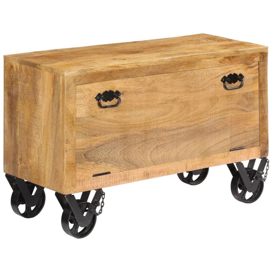 Armoire à chaussures 86x35x55 cm Bois de manguier solide - Photo n°1