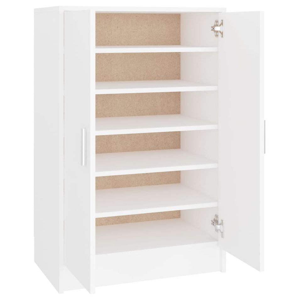 Armoire à chaussures Blanc 60x35x92 cm 2 - Photo n°1