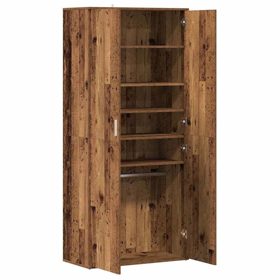 Armoire à chaussures multifonction avec petite penderie 80 cm – Élégance et praticité - Photo n°1