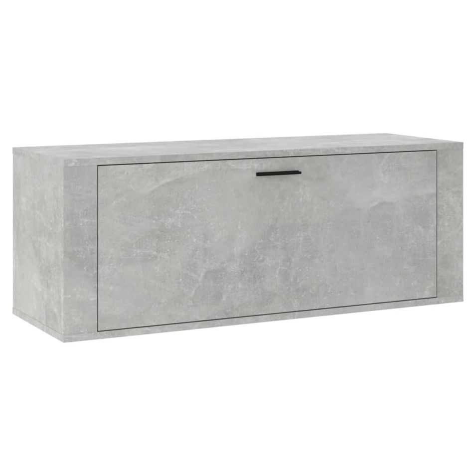 Armoire à chaussures murale en bois Luiza L 100 x H 38 x P 35 cm – Élégance et fonctionnalité - Photo n°1