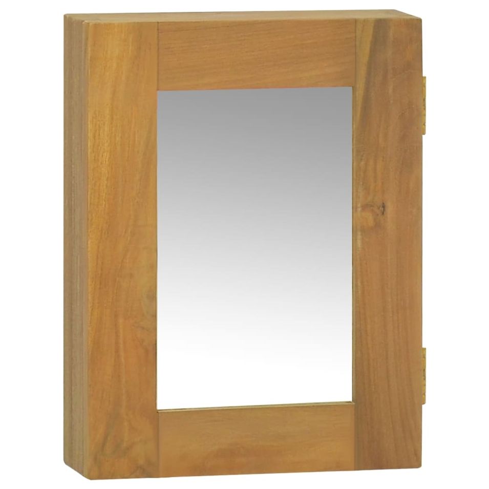 Armoire à miroir 30x10x40 cm Bois de teck solide 2 - Photo n°1