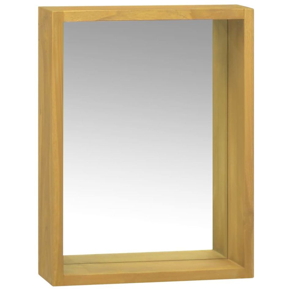 Armoire à miroir 30x10x40 cm Bois de teck solide - Photo n°1
