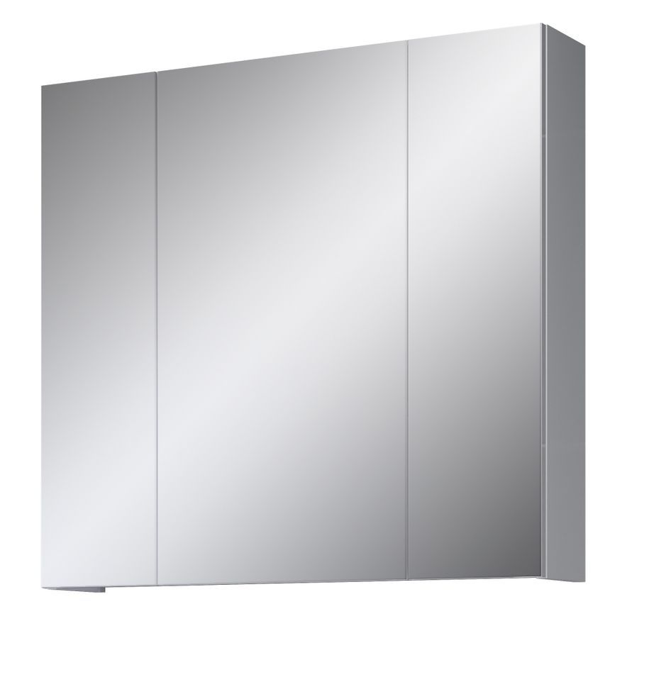 Armoire à pharmacie blanche avec miroir Divone 80 cm - Photo n°1