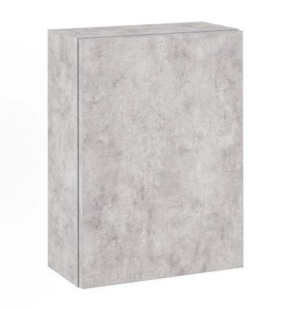 Armoire à pharmacie mélaminé effet béton Teph H 47 cm - Photo n°1