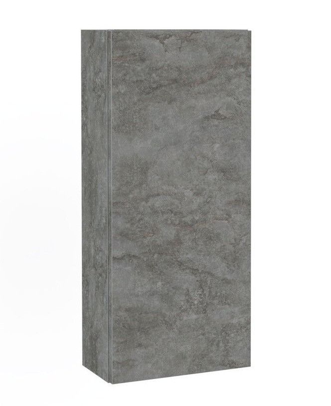Armoire à pharmacie mélaminé gris oxyde Teph L 35 cm - Photo n°1