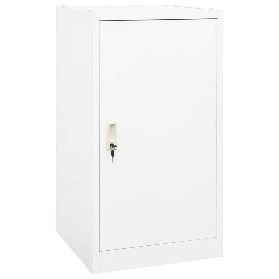 Armoire à selles Blanc 53x53x105 cm Acier - Photo n°1