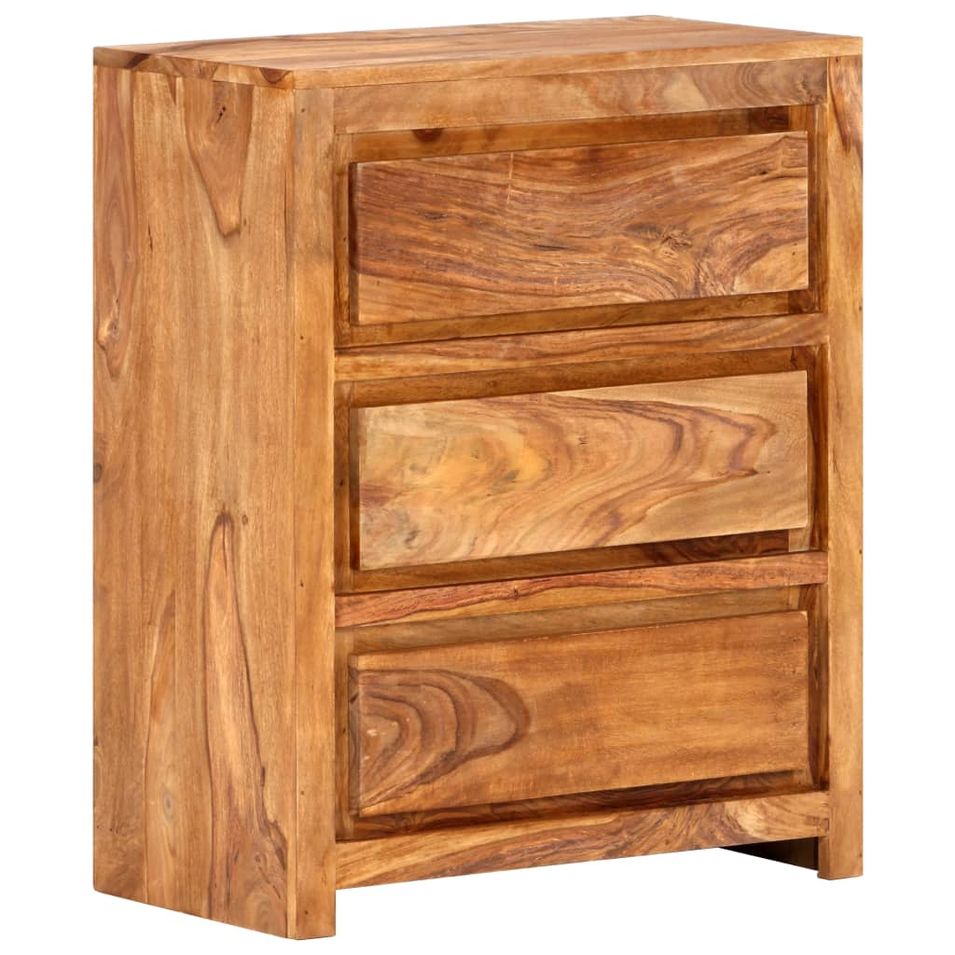 Armoire à tiroirs 60x33x75 cm Bois massif - Photo n°1