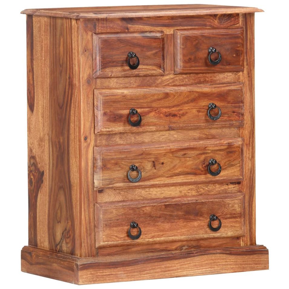 Armoire à tiroirs 60x35x75 cm Bois massif - Photo n°1