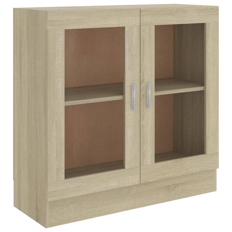 Armoire à vitrine Chêne sonoma 82,5x30,5x80 cm - Photo n°1