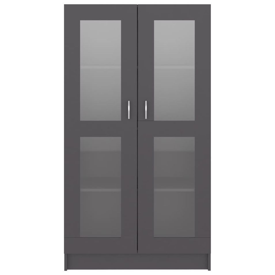 Armoire à vitrine Gris 82,5x30,5x150 cm - Photo n°1