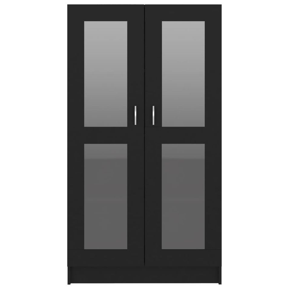 Armoire à vitrine Noir 82,5x30,5x150 cm - Photo n°1