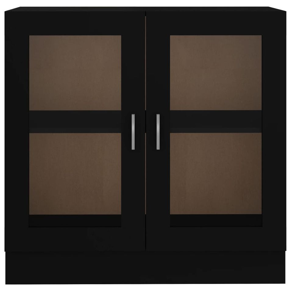 Armoire à vitrine Noir 82,5x30,5x80 cm - Photo n°1