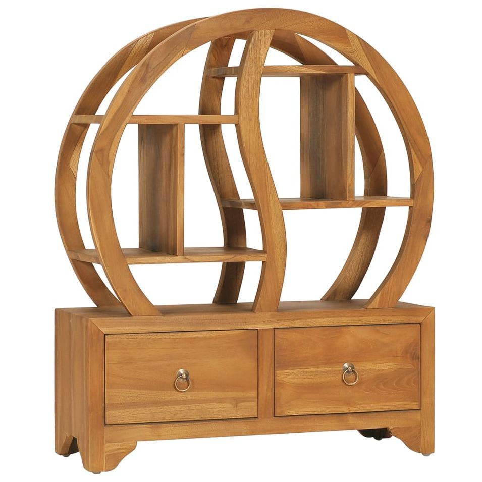 Armoire avec étagère Yin Yang 68x26x83 cm Bois de teck massif - Photo n°1