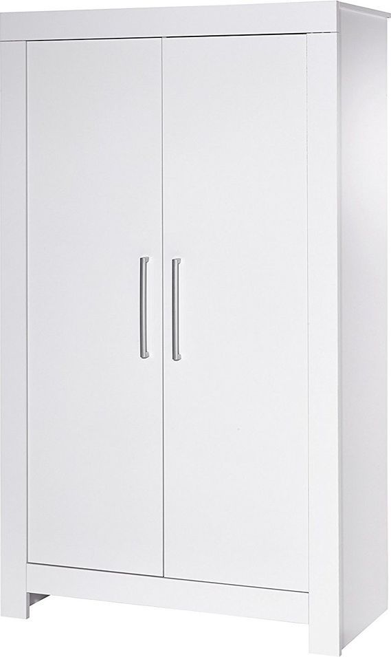 Armoire bébé 2 portes bois blanc Nordic White - Photo n°1