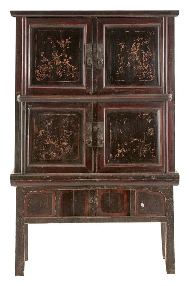 Armoire bois massif de Cyprès marron Azila - Photo n°1