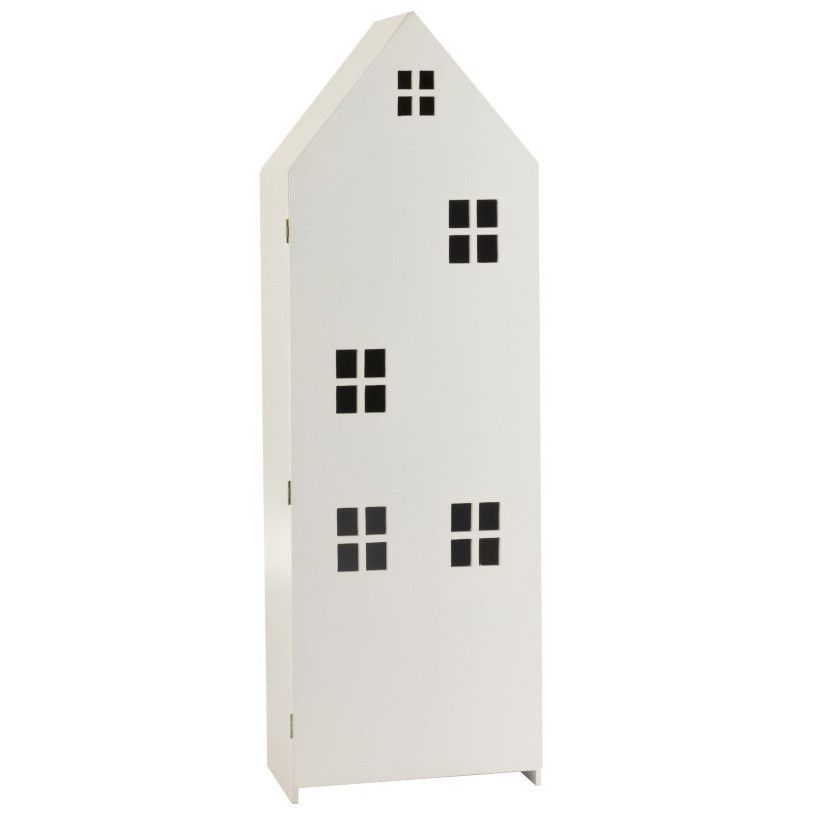 Armoire cabane 1 porte bois blanc Peeka - Photo n°1