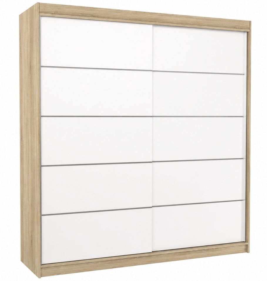Armoire chambre adulte VONA 200 cm – Design contemporain - Photo n°1