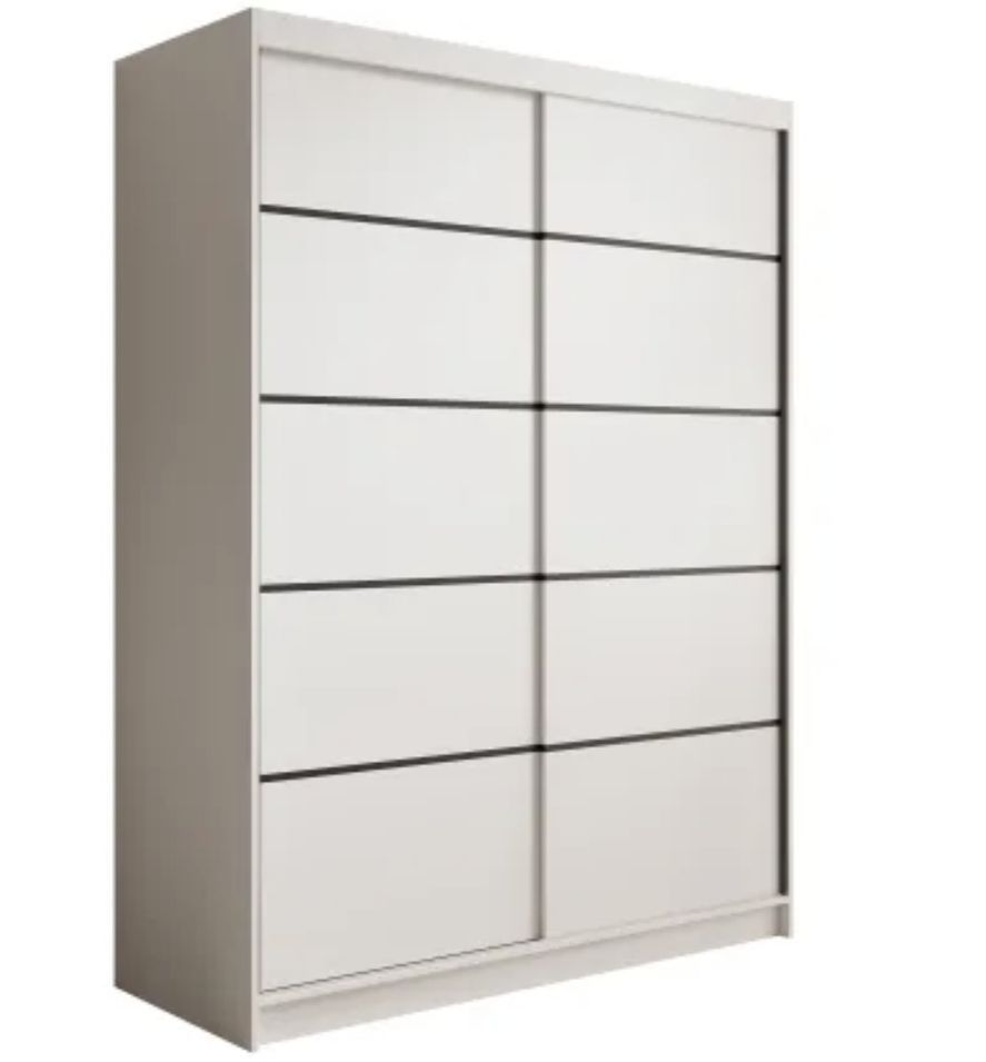 Armoire coulissante 2 portes ANLY 150 cm - Photo n°1