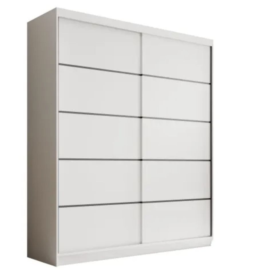 Armoire coulissante 2 portes ANLY 180 cm – Dressing moderne - Photo n°1