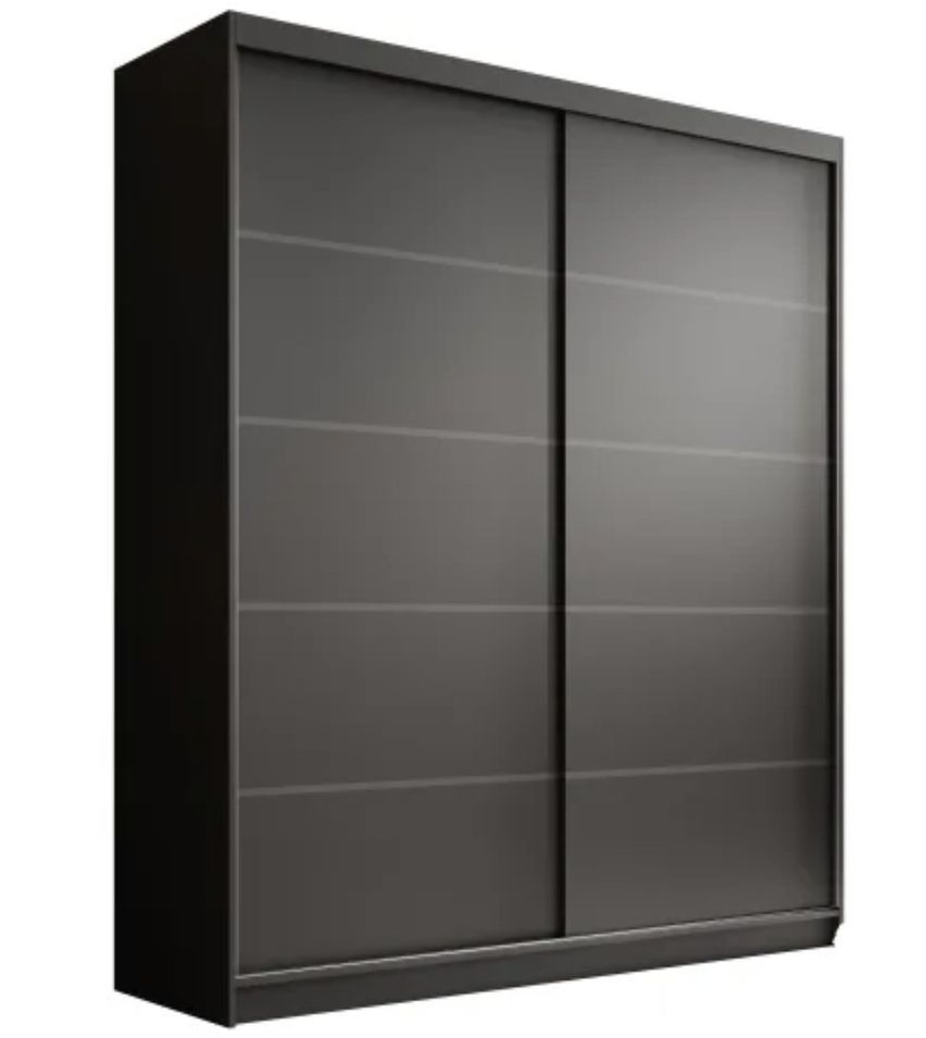 Armoire coulissante 2 portes ANLY 180 cm – Dressing moderne - Photo n°1