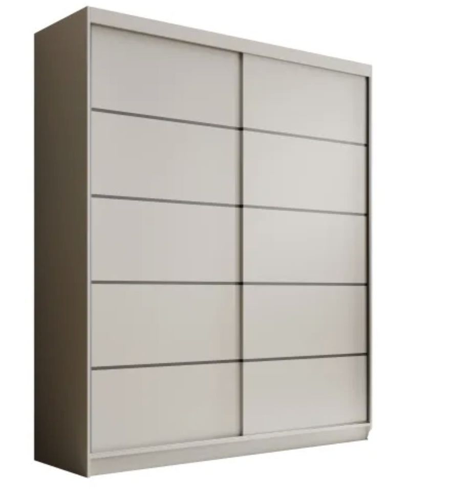 Armoire coulissante 2 portes ANLY 180 cm – Dressing moderne - Photo n°1