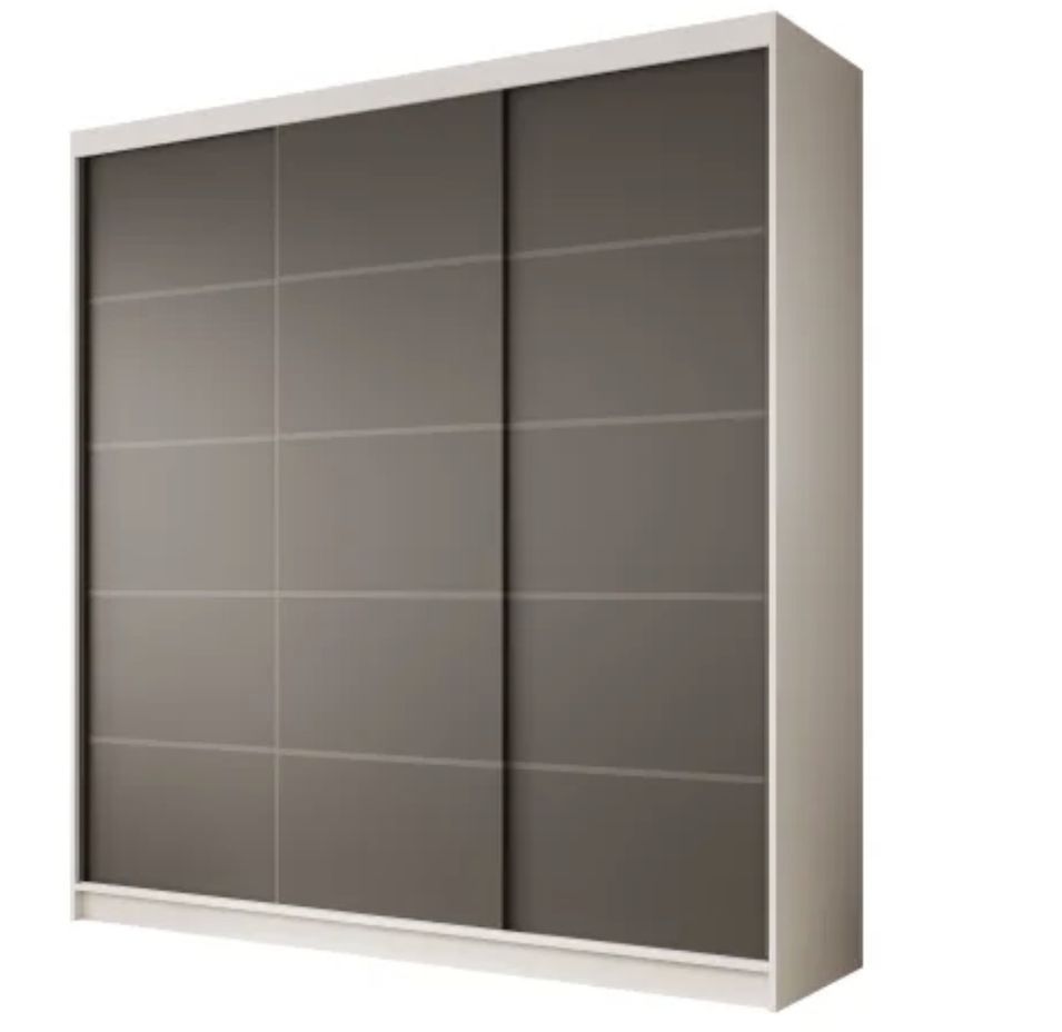 Armoire coulissante 3 portes ANLY 200 cm – Dressing grande capacité - Photo n°1