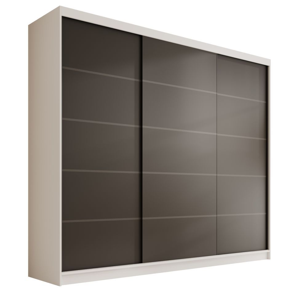 Armoire coulissante 3 portes ANLY 250 cm – Grand dressing moderne et fonctionne - Photo n°1