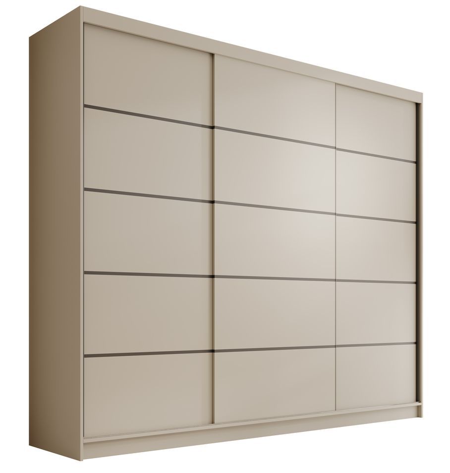 Armoire coulissante 3 portes ANLY 250 cm – Grand dressing moderne et fonctionne - Photo n°1