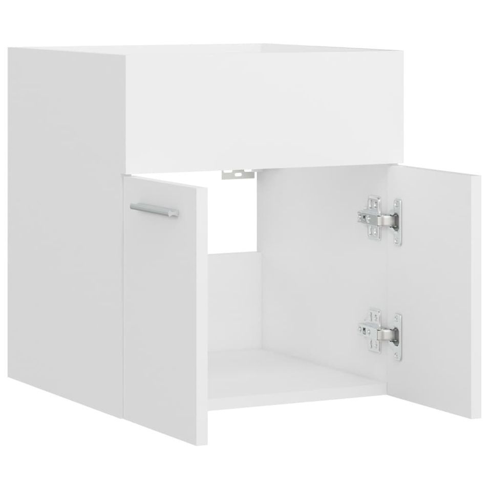 Armoire d'évier Blanc 41x38,5x46 cm - Photo n°7