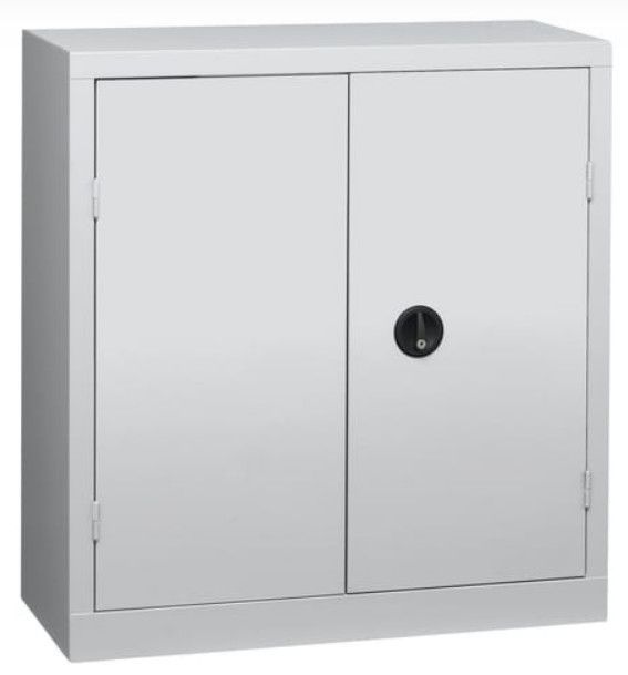Armoire de bureau 2 portes gris Katu H 100 - Photo n°1