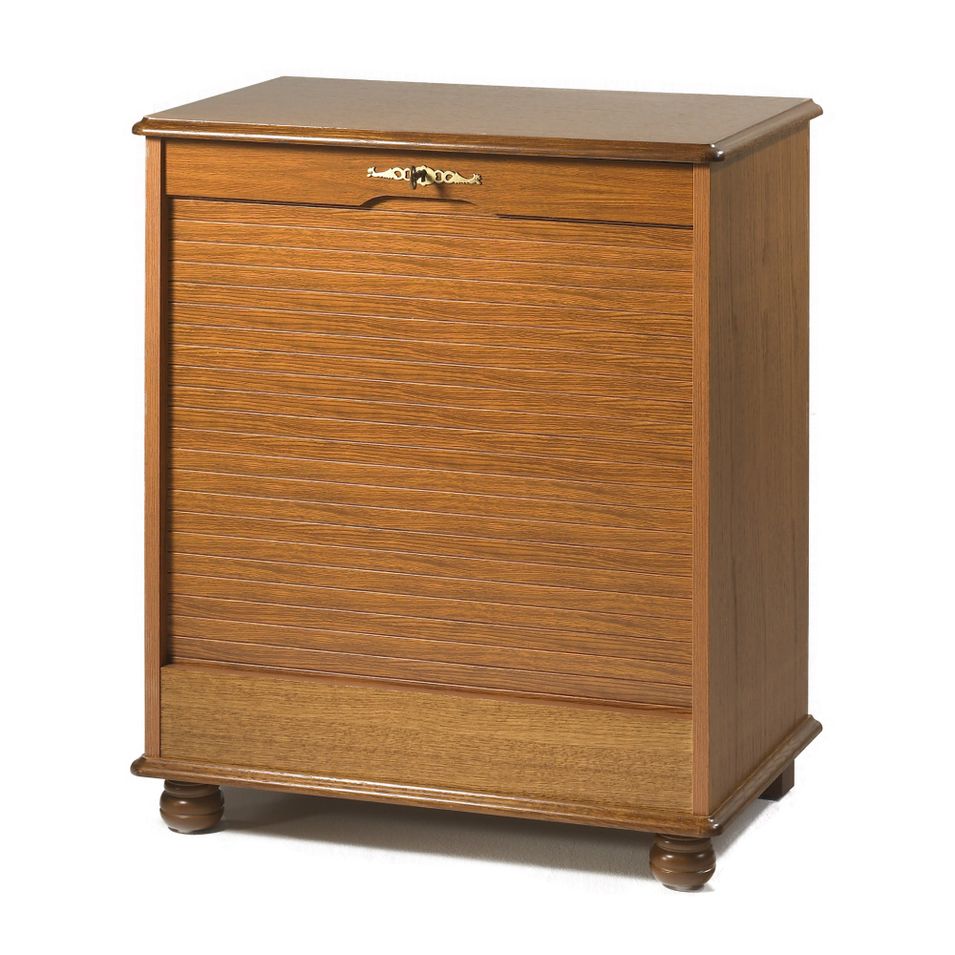 Armoire de bureau à Rideau Chêne Rustique President - Photo n°1