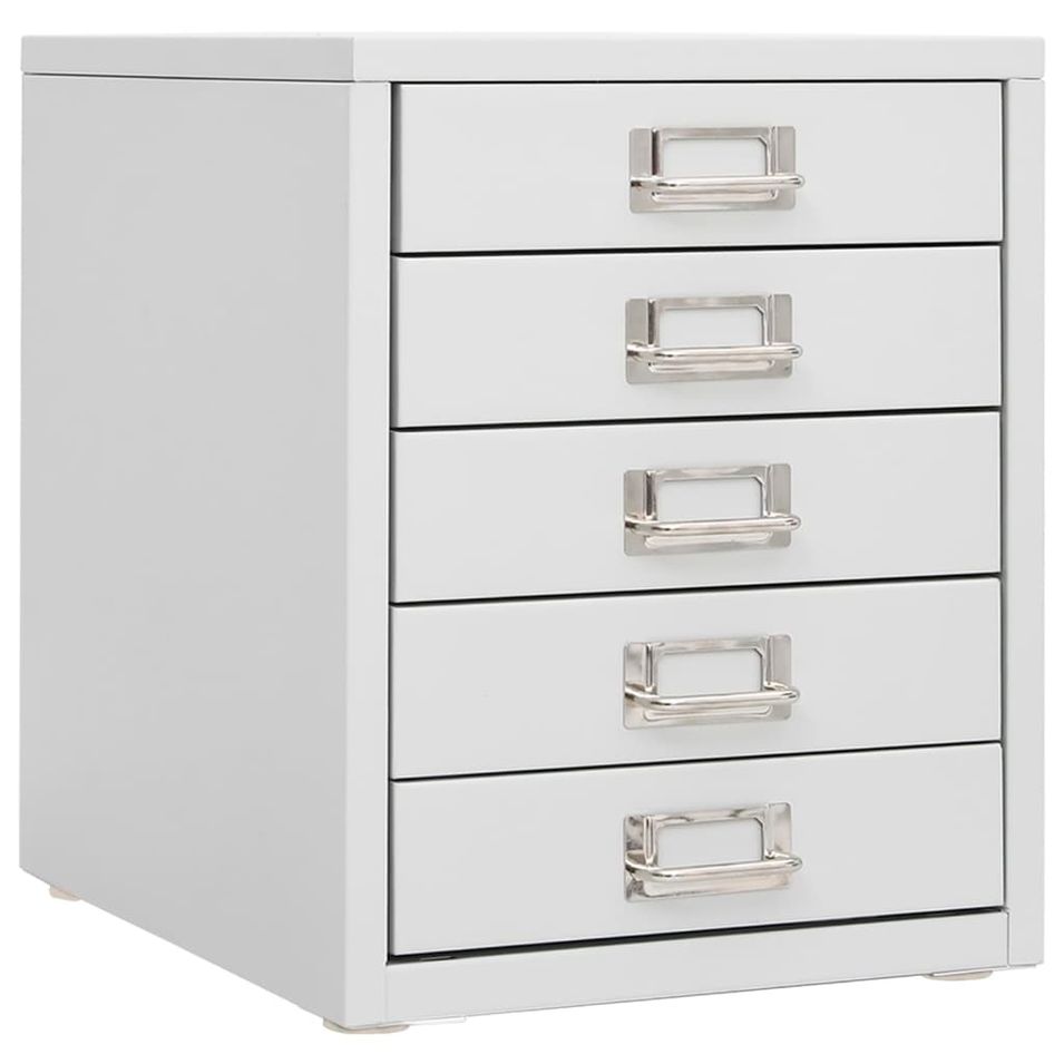 Armoire de bureau Gris 28x35x35 cm Métal - Photo n°1