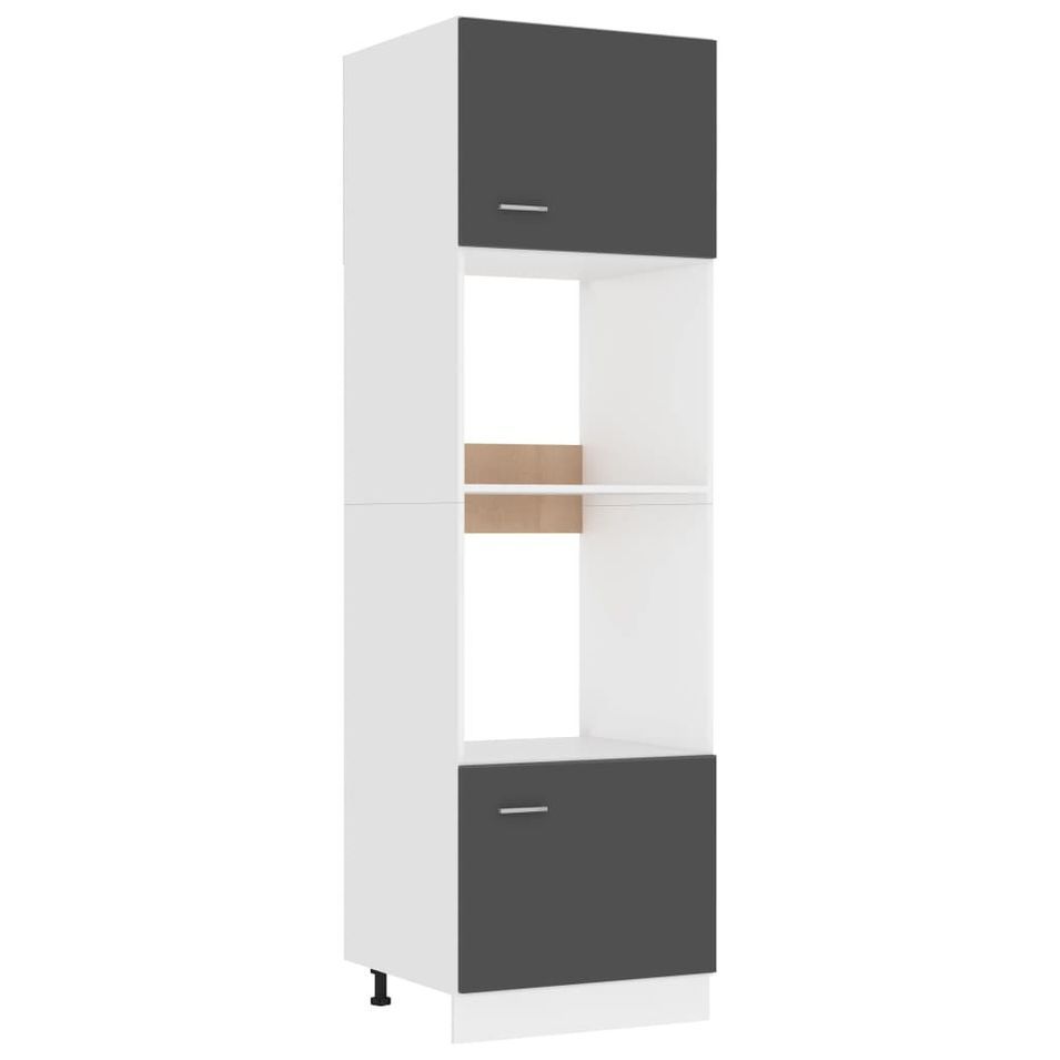 Armoire de cuisine Gris 60x57x207 cm 2 - Photo n°1