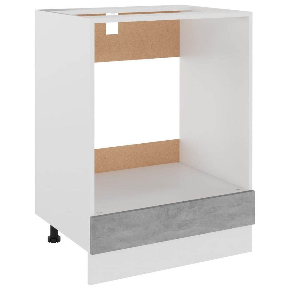 Armoire de cuisine Gris béton 60x46x81,5 cm - Photo n°1