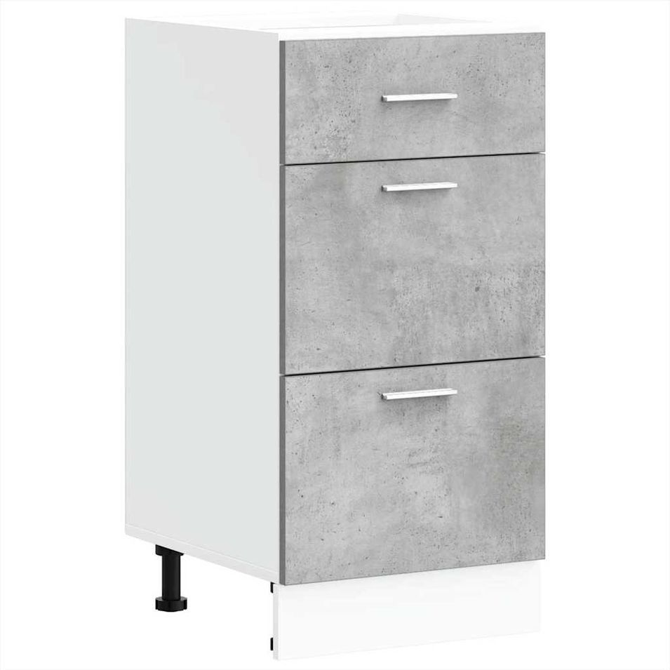 Armoire de plancher gris 40x46x81,5 cm bois d'ingénierie - Photo n°1