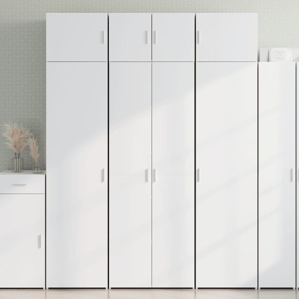 Armoire de rangement blanc 70x42,5x225 cm bois d'ingénierie - Photo n°1