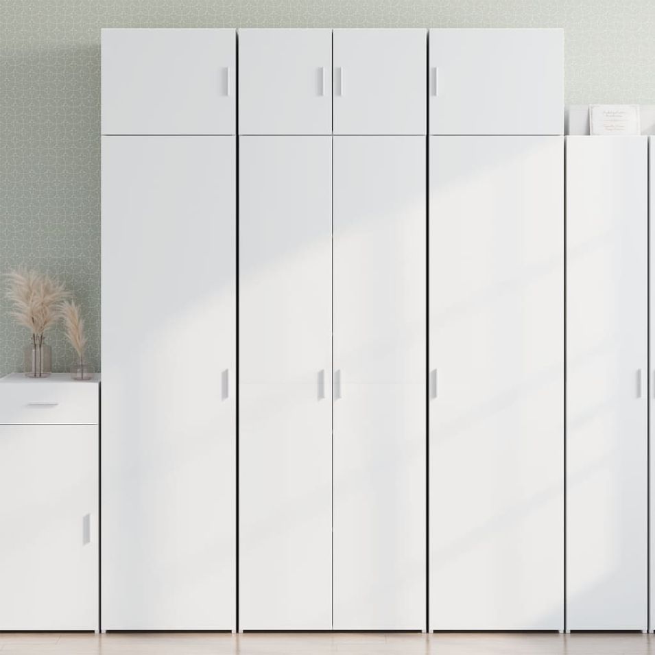 Armoire de rangement blanc 70x42,5x225 cm bois d'ingénierie - Photo n°1