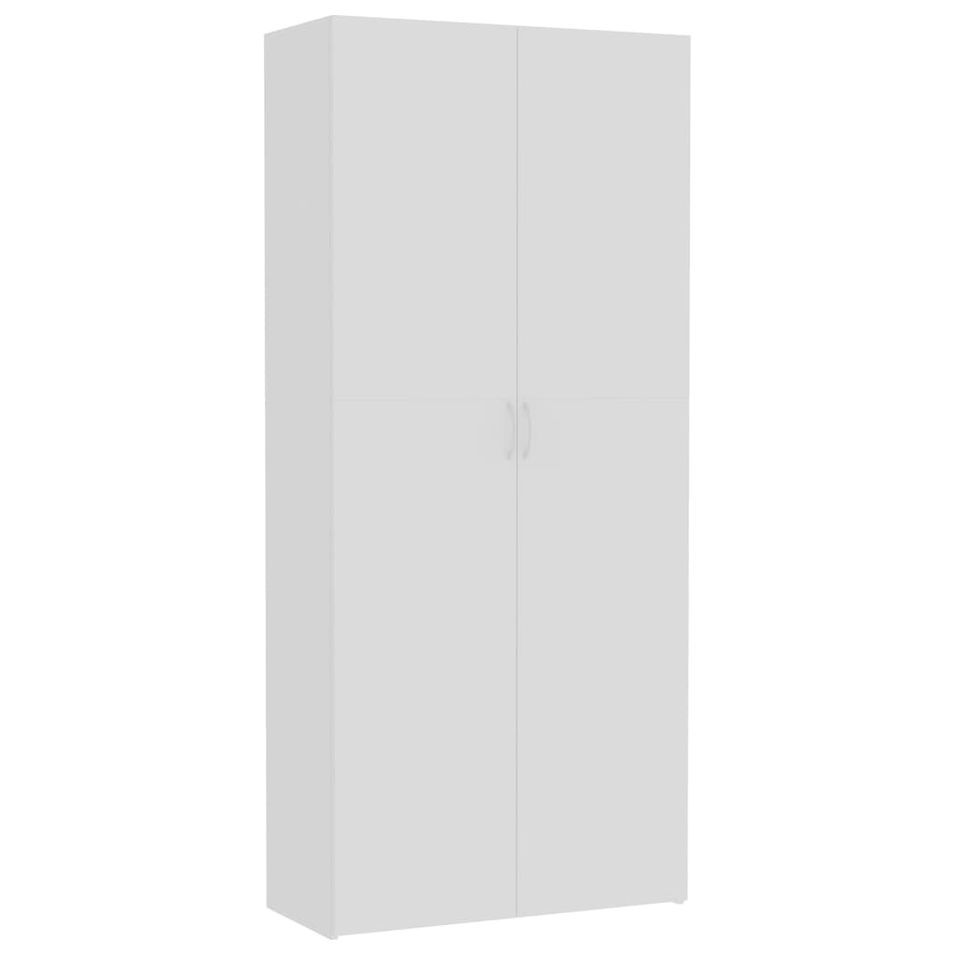 Armoire de rangement Blanc 80 x 35,5 x 180 cm - Photo n°1