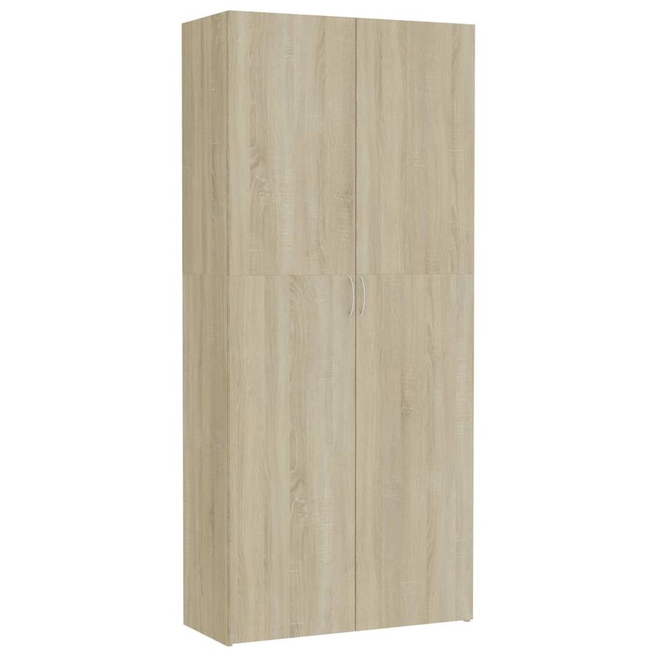 Armoire de rangement Chêne sonoma 80 x 35,5 x 180 cm - Photo n°1