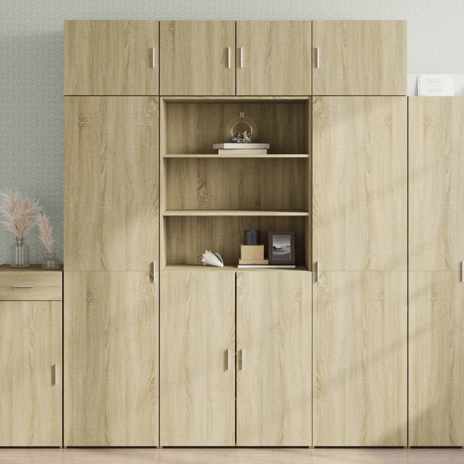 Armoire de rangement chêne sonoma 80x42,5x225 cm - Photo n°1