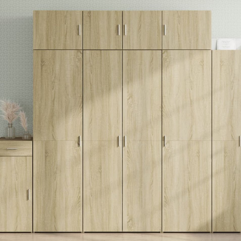 Armoire de rangement chêne sonoma 80x42,5x225 cm - Photo n°1
