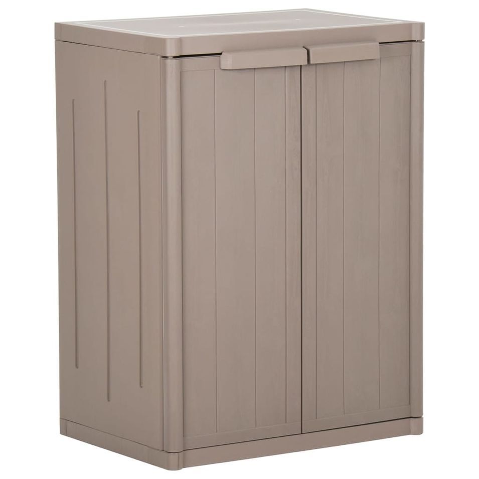 Armoire de rangement de jardin Marron 65x45x88 cm PP - Photo n°1
