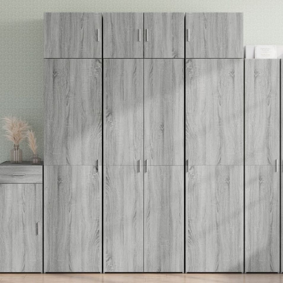 Armoire de rangement sonoma gris 70x42,5x225 cm - Photo n°1