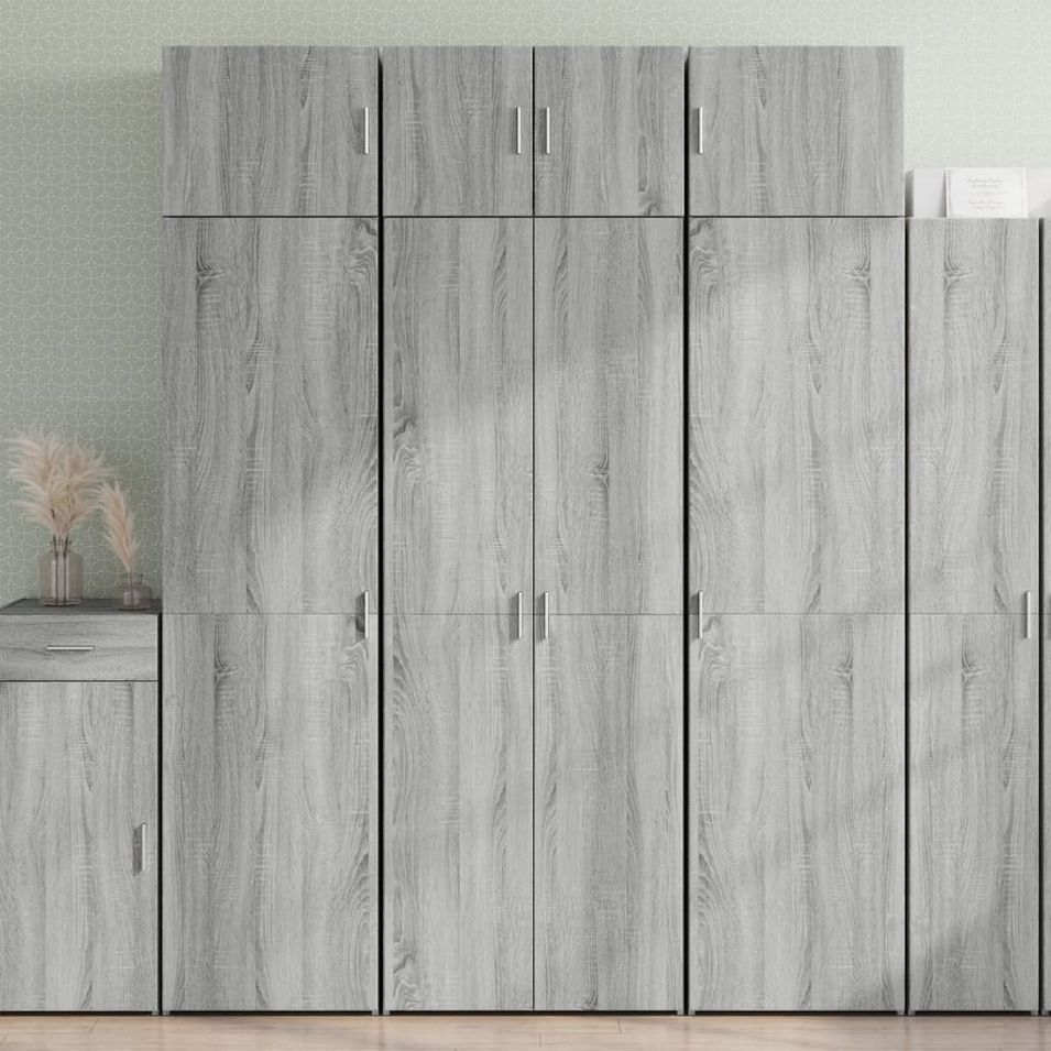 Armoire de rangement sonoma gris 70x42,5x225 cm - Photo n°1