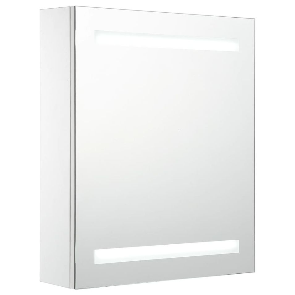 Armoire de salle de bain à miroir LED 50x14x60 cm - Photo n°1