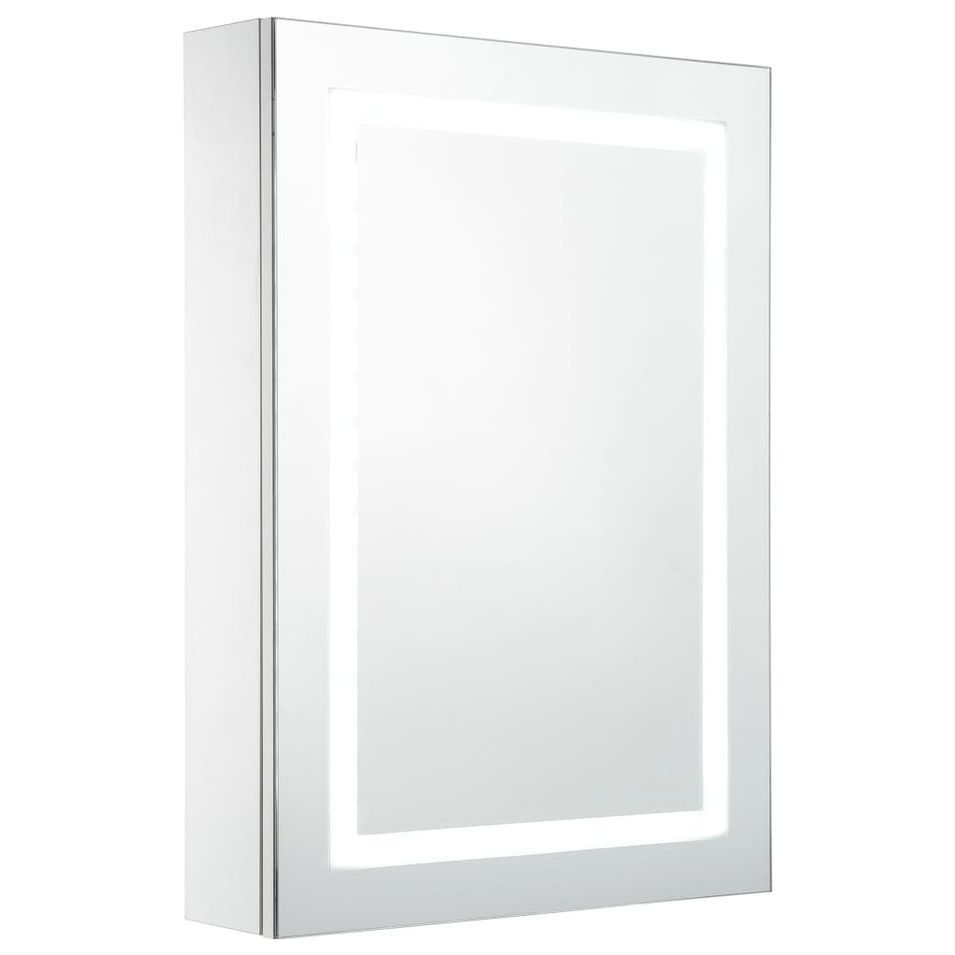 Armoire de salle de bain avec miroir LED 50 x 13 x 70 cm - Photo n°1